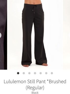 Lululemon still pant wide leg with pockets